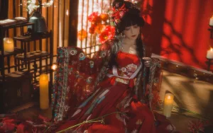 凛子酱《抚绸衣庄》写真图集 26P｜在线预览与图包下载