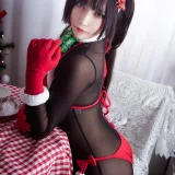 抱走莫子《连体黑丝圣诞比基尼》写真图集 30P｜在线预览与图包下载