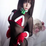 抱走莫子《连体黑丝圣诞比基尼》写真图集 30P｜在线预览与图包下载