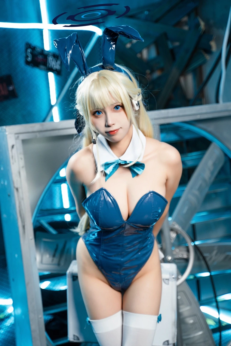三無人型《蔚蓝档案 飞鸟马时兔女郎战斗服》写真图集 60P｜在线预览与图包下载