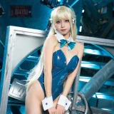 三無人型《蔚蓝档案 飞鸟马时兔女郎战斗服》写真图集 60P｜在线预览与图包下载