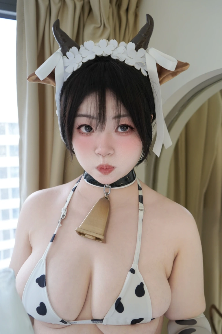 一只毛毛帽《毛毛帽 NO.007 – 奶牛与汁》写真图集 99P｜在线预览与图包下载