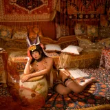 上杉绘黎落《碧蓝航线 武藏同人舞娘》写真图集 18P｜在线预览与图包下载
