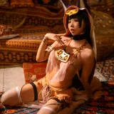 上杉绘黎落《碧蓝航线 武藏同人舞娘》写真图集 18P｜在线预览与图包下载