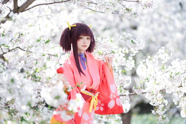 九柒喵《甲铁城的卡巴内瑞 无名和服》写真图集 34P｜在线预览与图包下载