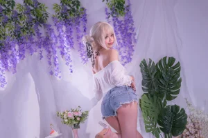 星黛鹿鹿《罩纱豹纹泳装》写真图集 41P｜在线预览与图包下载