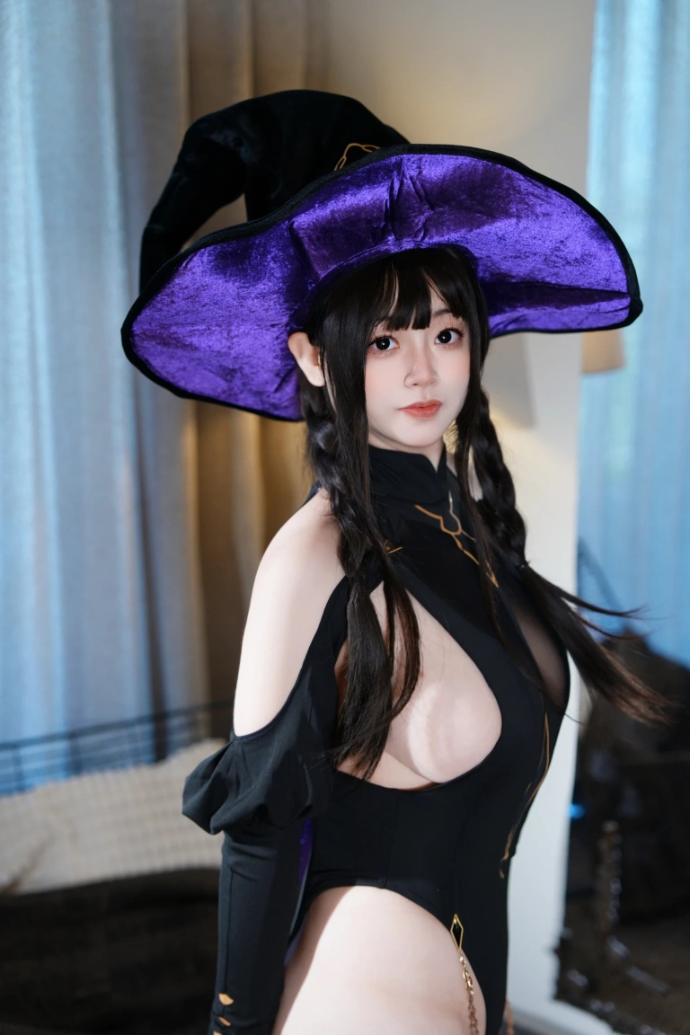 一只毛毛帽《毛毛帽 NO.009 – 魔女之夜》写真图集 105P+2V｜在线预览与图包下载