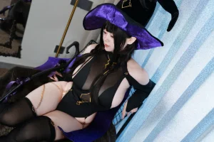 一只毛毛帽《毛毛帽 NO.009 – 魔女之夜》写真图集 105P+2V｜在线预览与图包下载
