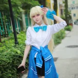上杉绘黎落《蔚蓝档案 飞鸟马时校服》写真图集 46P｜在线预览与图包下载