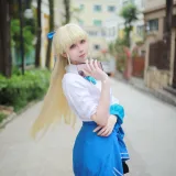 上杉绘黎落《蔚蓝档案 飞鸟马时校服》写真图集 46P｜在线预览与图包下载
