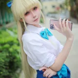 上杉绘黎落《蔚蓝档案 飞鸟马时校服》写真图集 46P｜在线预览与图包下载
