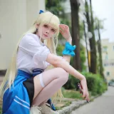 上杉绘黎落《蔚蓝档案 飞鸟马时校服》写真图集 46P｜在线预览与图包下载