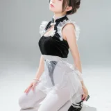 花铃《高叉小熊猫女仆》写真图集 85P｜在线预览与图包下载