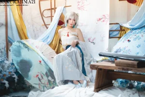 樱岛嗷一《海天 书香水榭》写真图集 16P｜在线预览与图包下载