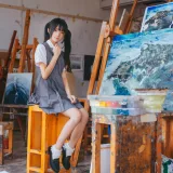 桜桃喵《画室少女》写真图集 17P｜在线预览与图包下载