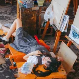桜桃喵《画室少女》写真图集 17P｜在线预览与图包下载