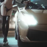 抱走莫子《车女郎》写真图集 22P｜在线预览与图包下载