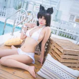 三無人型《碧蓝航线 爱宕泳装》写真图集 30P｜在线预览与图包下载