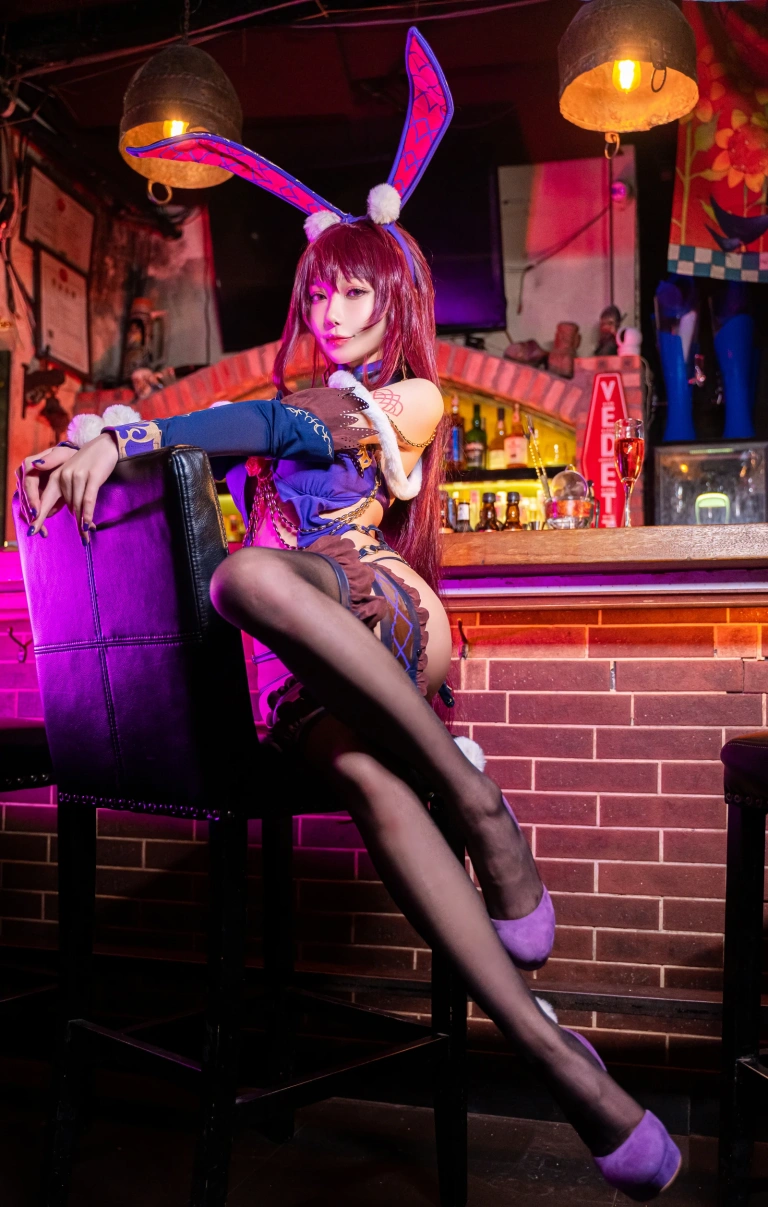 阿包也是兔娘《斯卡哈兔女郎》写真图集 32P｜在线预览与图包下载