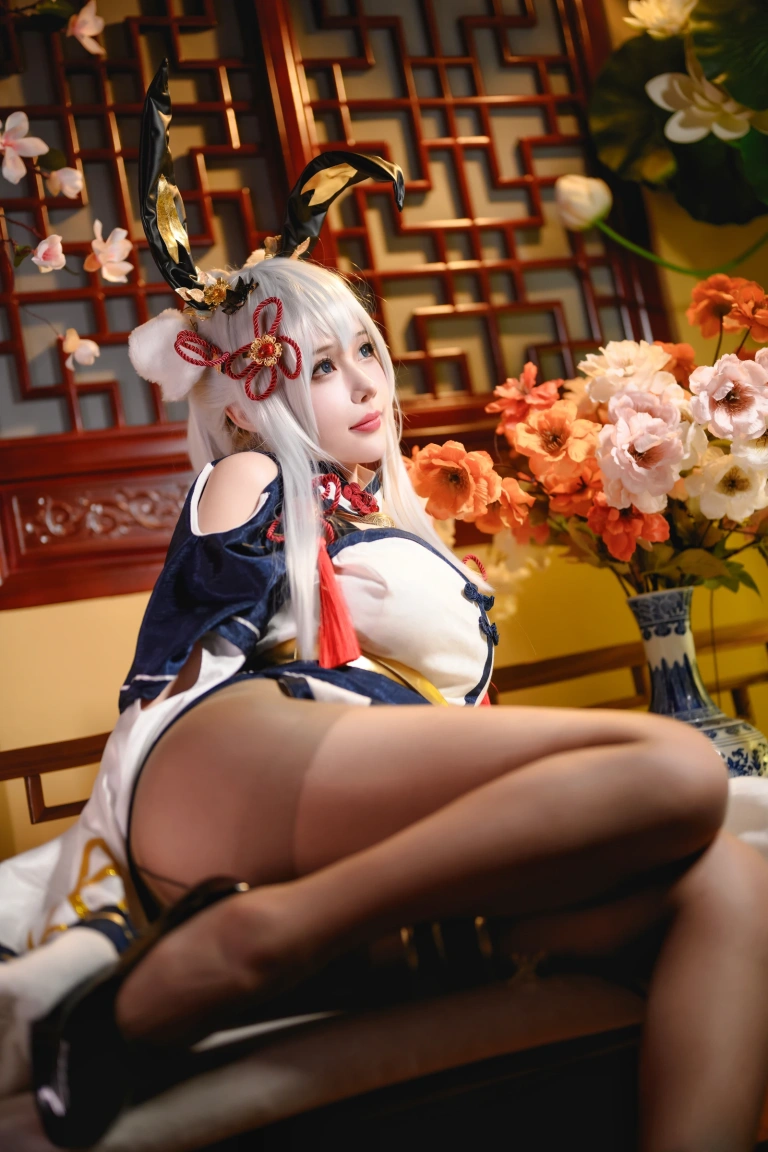 凛子酱《旗袍兔兔》写真图集 21P｜在线预览与图包下载