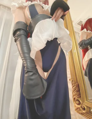 一北亦北《斯卡哈同人女仆》写真图集 24P+2V｜在线预览与图包下载