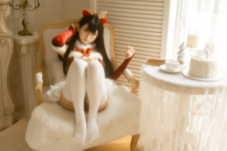 幼水铃衣《圣诞小鹿》写真图集 80P+2V｜在线预览与图包下载
