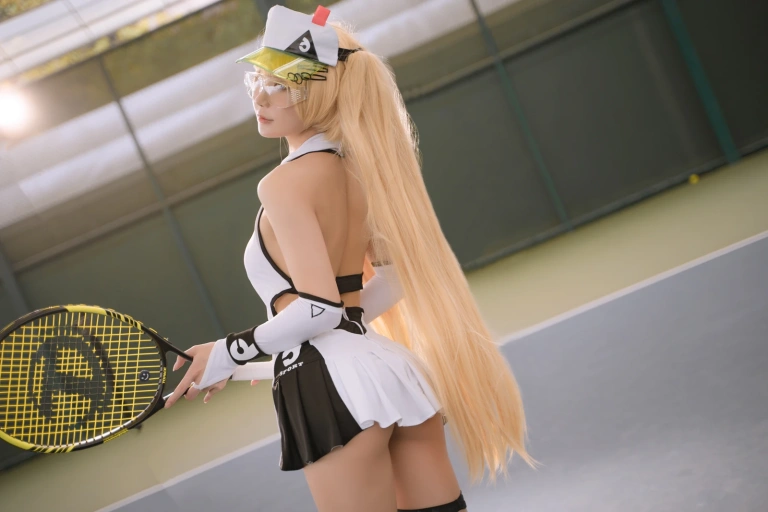 阿包也是兔娘《贝奇网球服》写真图集 21P｜在线预览与图包下载