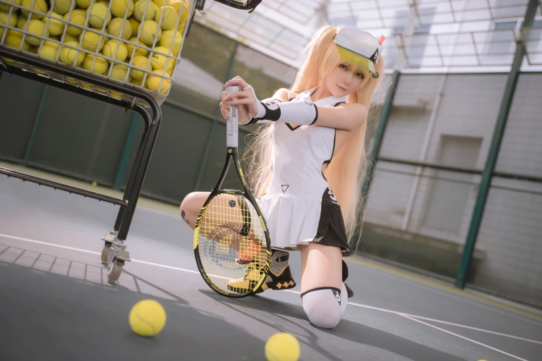 阿包也是兔娘《贝奇网球服》写真图集 21P｜在线预览与图包下载