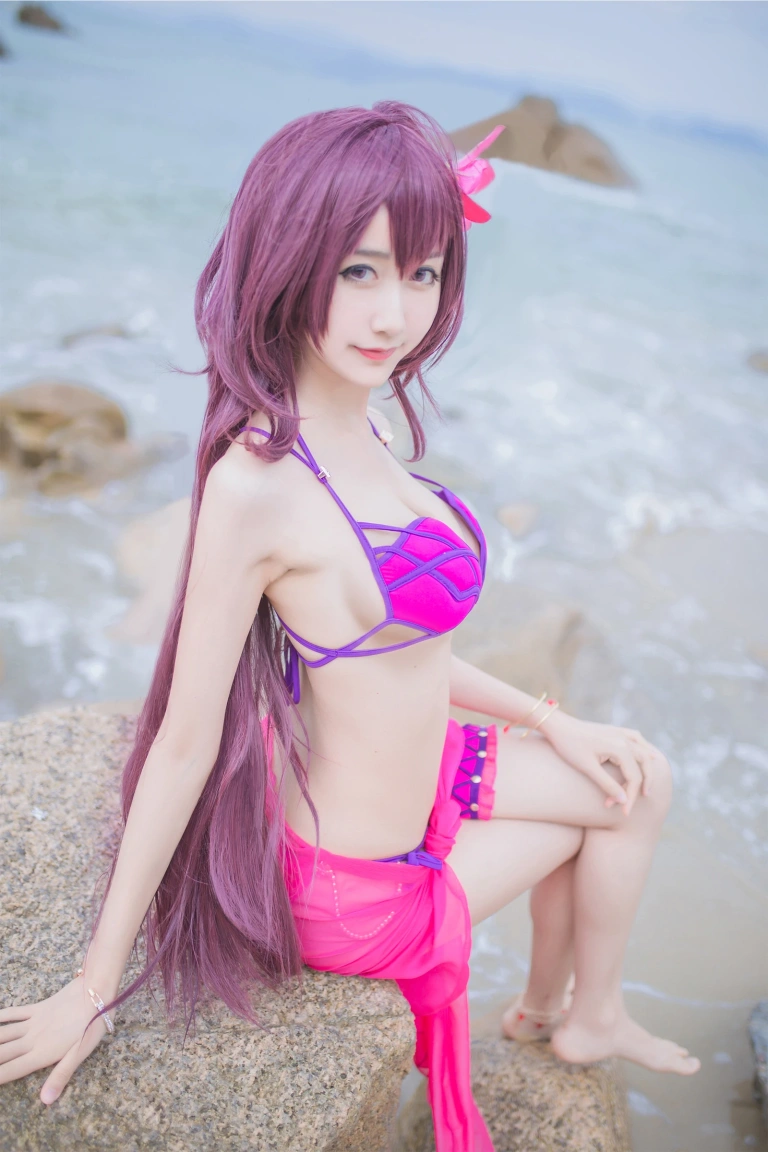 木棉棉《泳装斯卡哈》写真图集 21P｜在线预览与图包下载