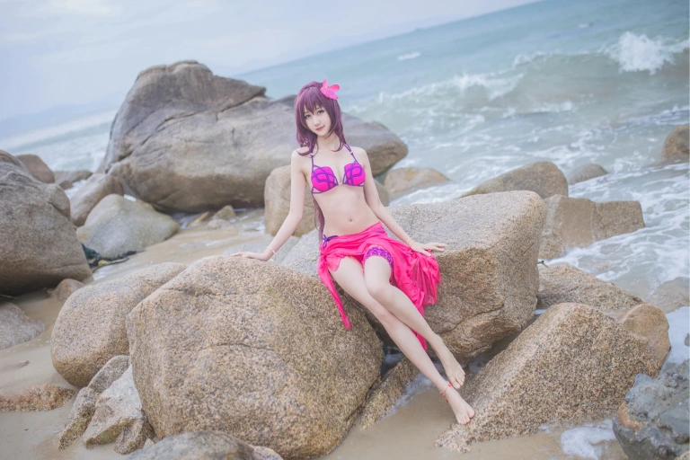 木棉棉《泳装斯卡哈》写真图集 21P｜在线预览与图包下载