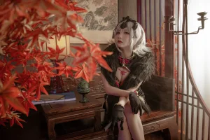 是一只熊仔《黑贞》写真图集 26P｜在线预览与图包下载