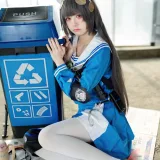 九柒喵《蔚蓝档案 霞沢美游》写真图集 55P｜在线预览与图包下载