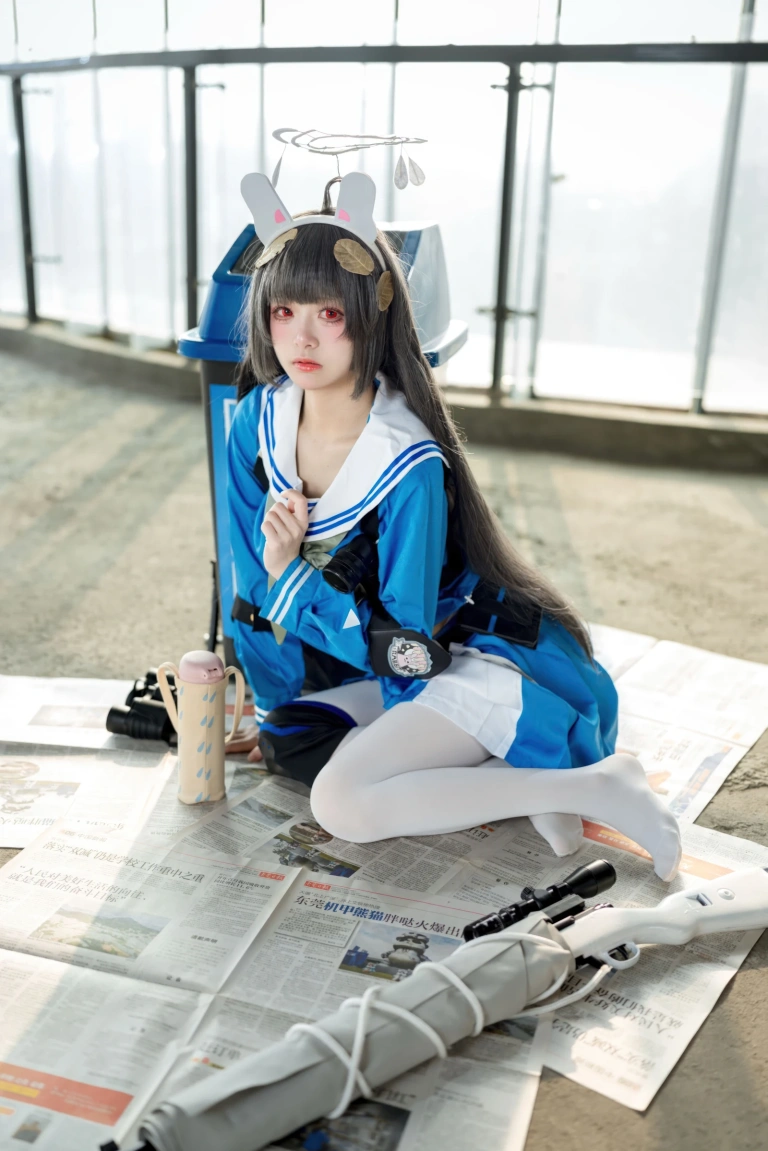 九柒喵《蔚蓝档案 霞沢美游》写真图集 55P｜在线预览与图包下载