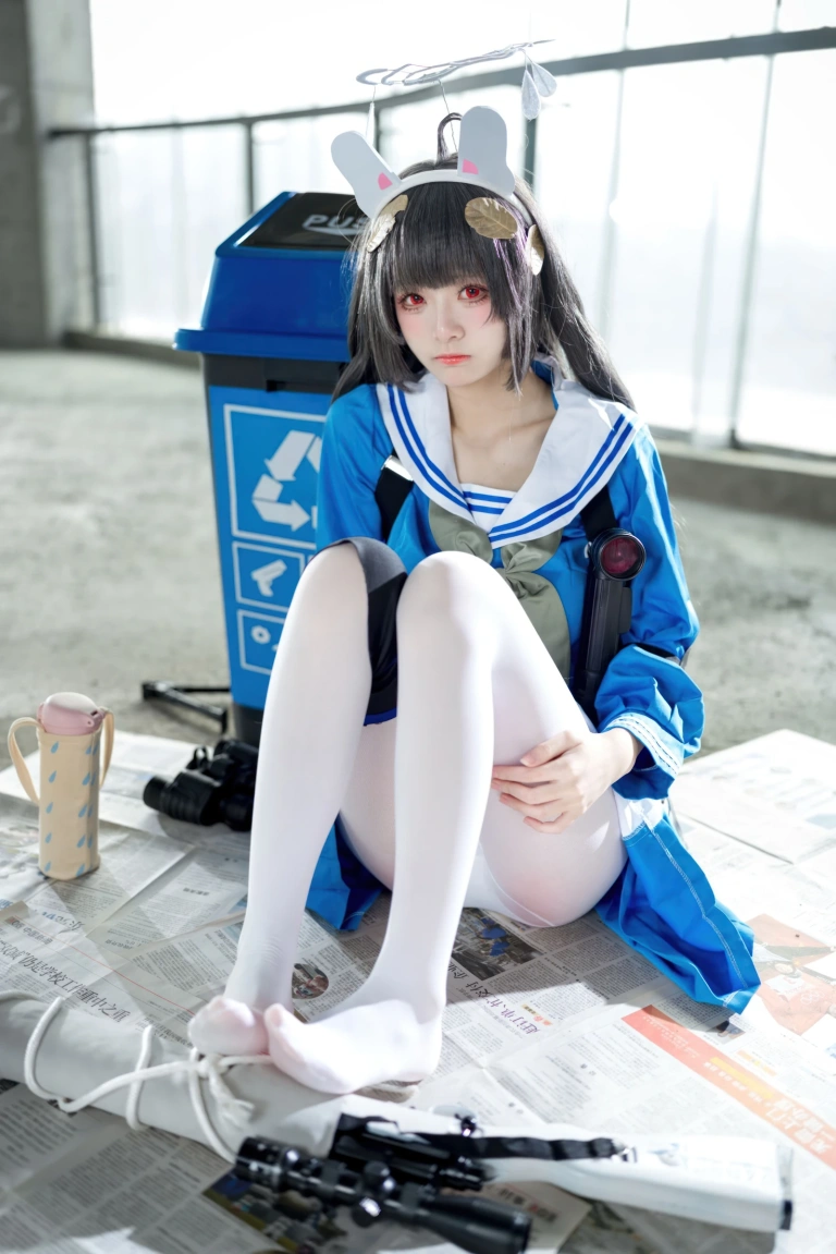 九柒喵《蔚蓝档案 霞沢美游》写真图集 55P｜在线预览与图包下载