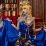 阿包也是兔娘《白枪呆同人睡衣》写真图集 25P｜在线预览与图包下载