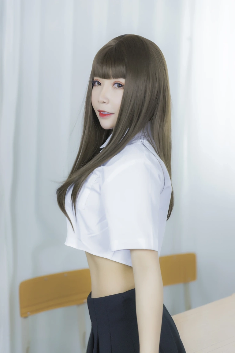 抱走莫子《等你下课》写真图集 42P｜在线预览与图包下载