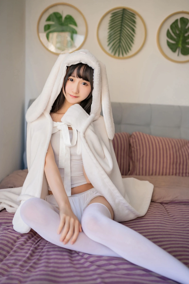 木棉棉《浴巾兔子》写真图集 42P｜在线预览与图包下载
