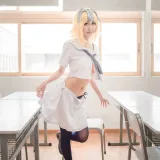 木棉棉《贞德（白）》写真图集 28P｜在线预览与图包下载