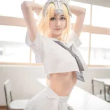 木棉棉《贞德（白）》写真图集 28P｜在线预览与图包下载