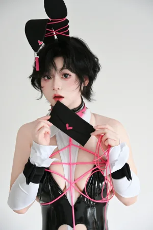 一只毛毛帽《毛毛帽 NO.016 – 粉色兔女郎》写真图集 89P｜在线预览与图包下载