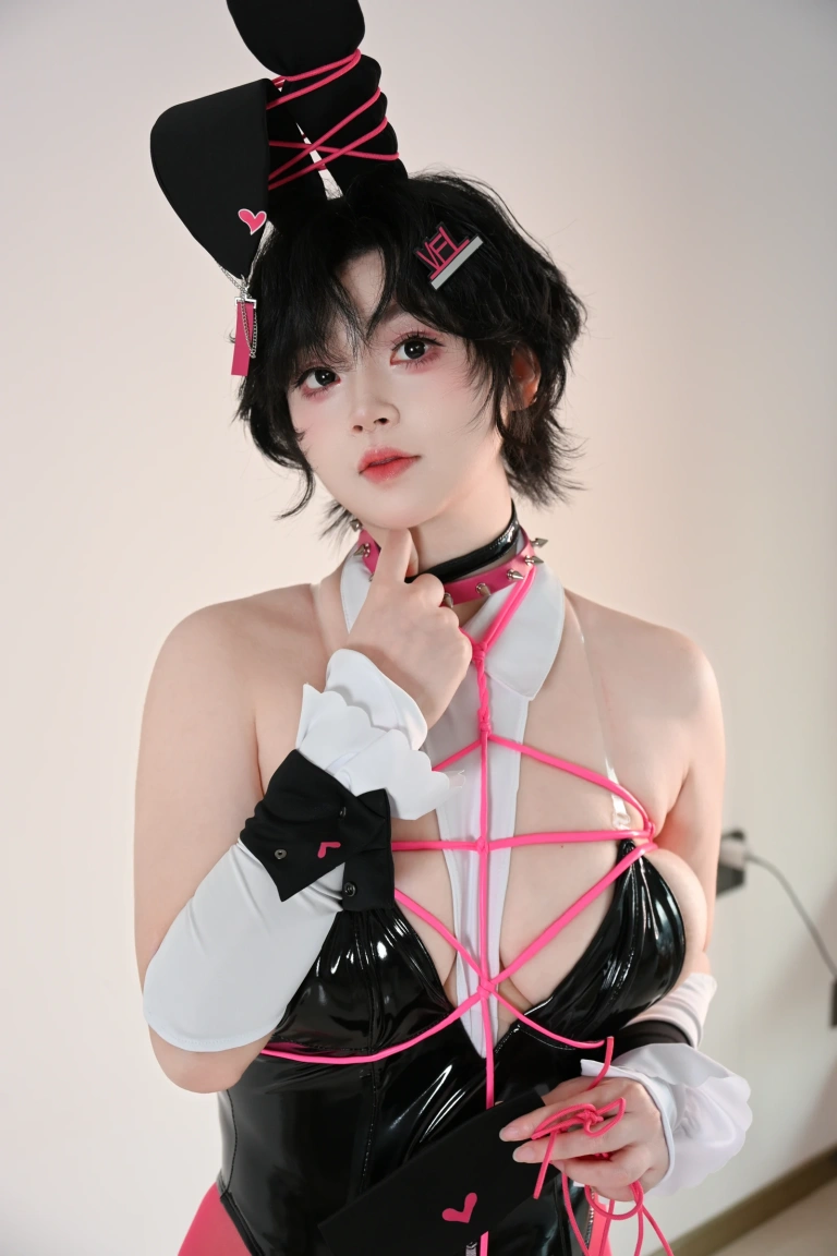 一只毛毛帽《毛毛帽 NO.016 – 粉色兔女郎》写真图集 89P｜在线预览与图包下载