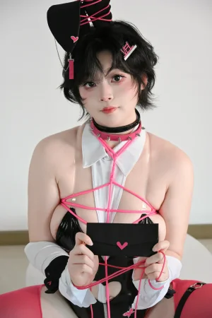 一只毛毛帽《毛毛帽 NO.016 – 粉色兔女郎》写真图集 89P｜在线预览与图包下载