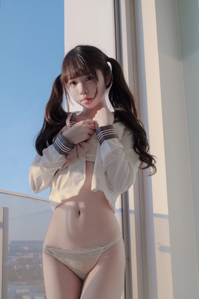 可可小白兔《放课后的私人时间》写真图集 48P｜在线预览与图包下载