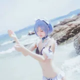 桜桃喵《蕾姆COS》写真图集 48P｜在线预览与图包下载