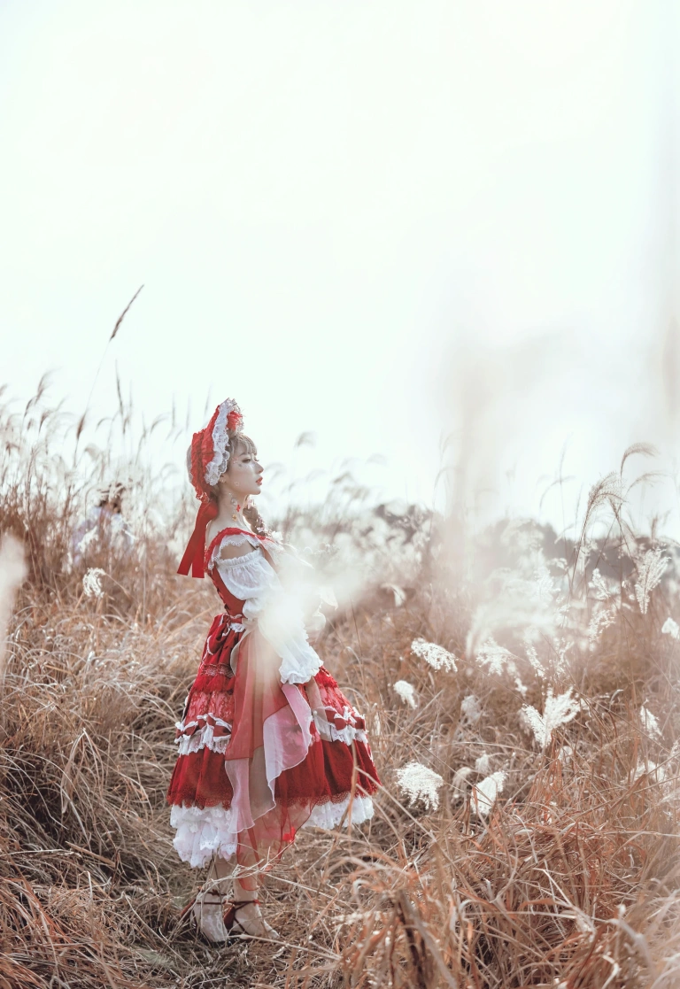 阿包也是兔娘《Lolita红裙》写真图集 12P｜在线预览与图包下载
