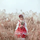 阿包也是兔娘《Lolita红裙》写真图集 12P｜在线预览与图包下载