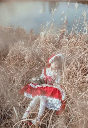 阿包也是兔娘《Lolita红裙》写真图集 12P｜在线预览与图包下载