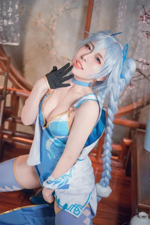 虎森森《少女前线 翠雀媚》写真图集 40P｜在线预览与图包下载