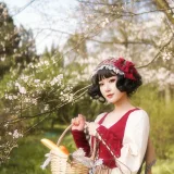 阿包也是兔娘《Lolita红裙2》写真图集 28P｜在线预览与图包下载