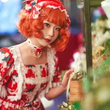 阿包也是兔娘《Lolita红裙2》写真图集 28P｜在线预览与图包下载